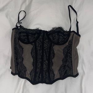 UO black lace Corset